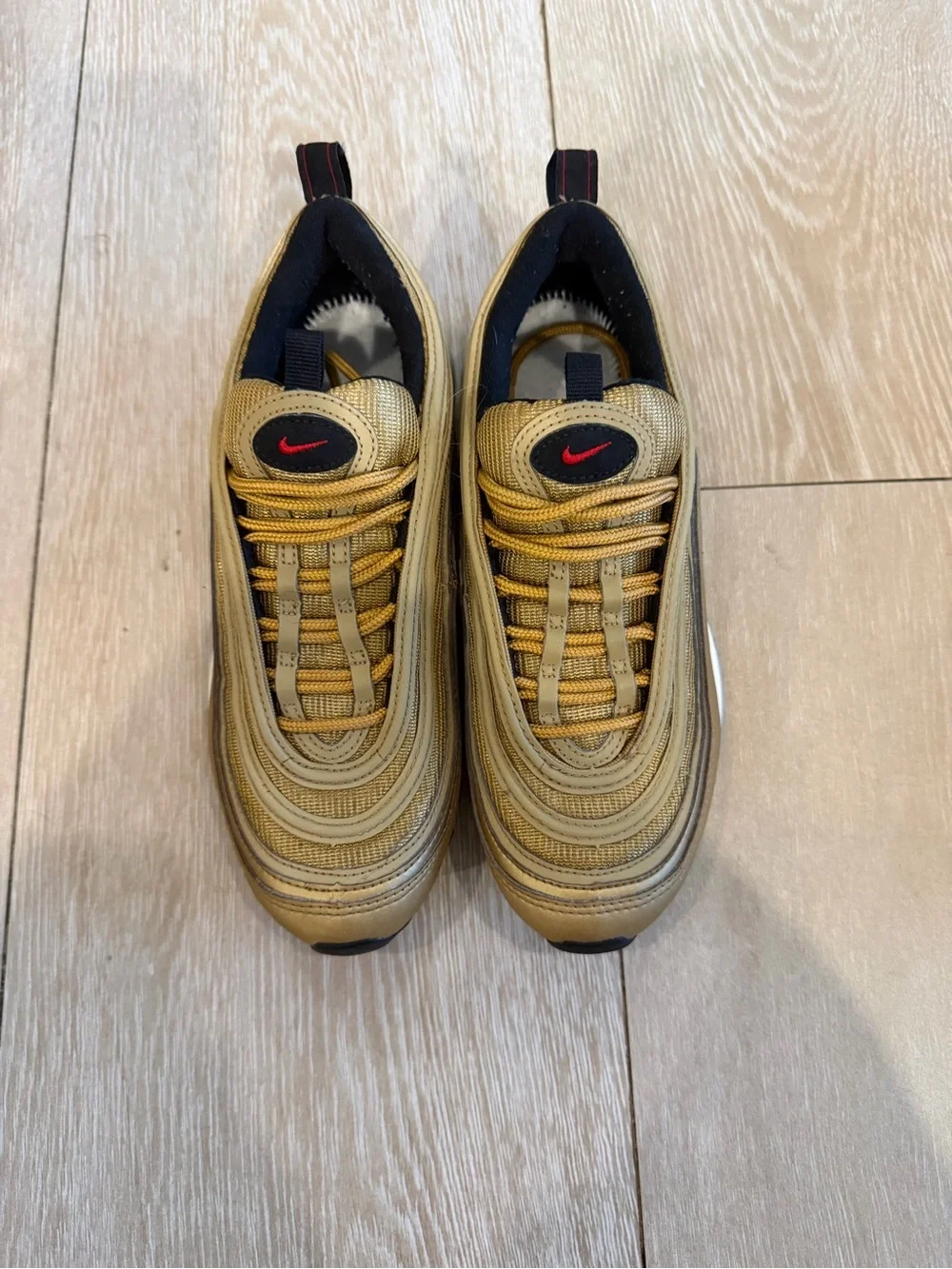 Nike Air Max 97 Gold Bullet Metallic Gold Sneakers